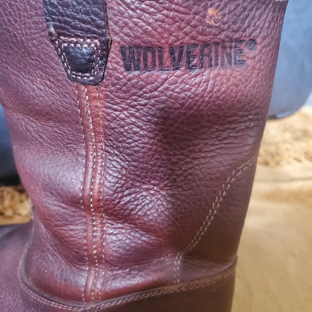 Wolverine Dark Brown Leather Boots - Picture 5 of 10